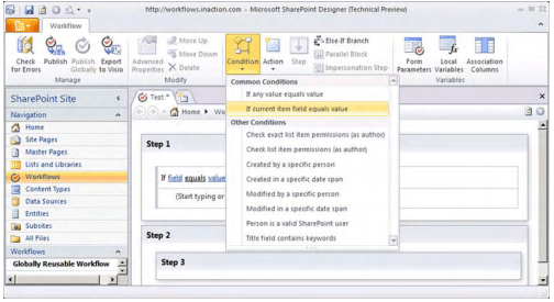 sharepoint designer to create workflows in SharePoint