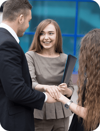 Business networking and client engagement for tech solutions.