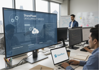 SharePoint Development Services Screen Showing SharePoint Development Services in a development environment