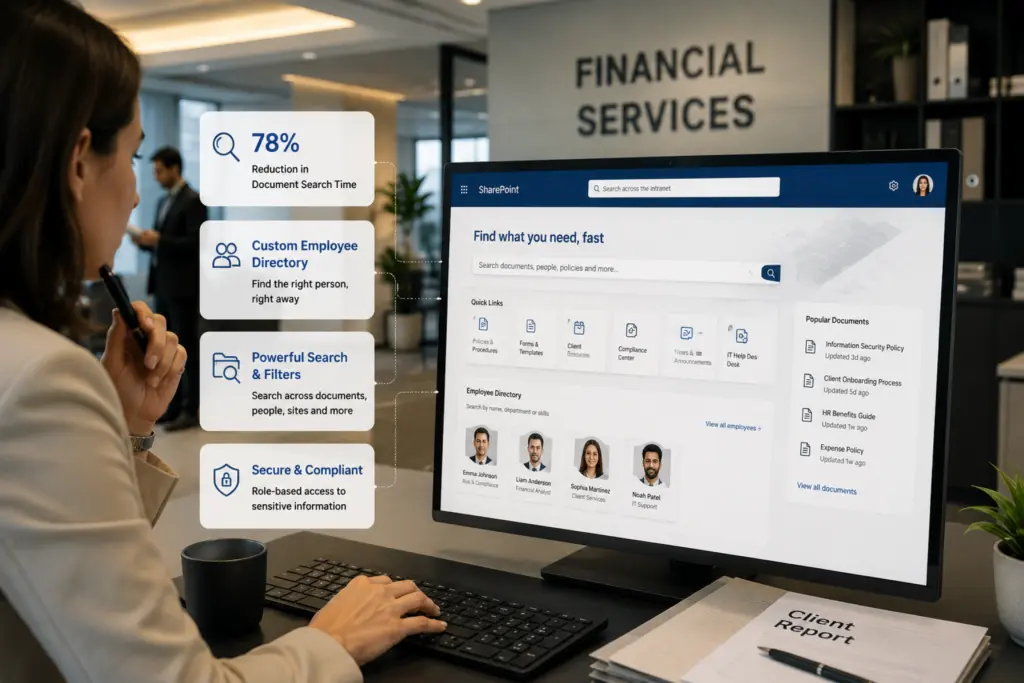 SharePoint Intranet for Financial Services Firm